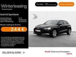 Mythosschwarz metallic Gebraucht 2025 Audi A3 Advanced Plus Limousine | 26.980 € (Superpreis)