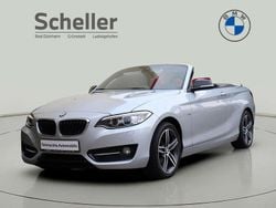 Glaciersilber metallic Gebraucht 2015 BMW 218 Sport Line Cabrio | 14.900 € (Guter Preis)