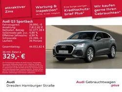 Grau Gebraucht 2024 Audi Q3 Sportback Basis SUV | 39.890 € (Etwas zu teuer)