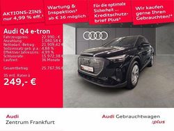 Mythosschwarz metallic Gebraucht 2022 Audi Q4 e-tron Basis SUV | 22.990 € (Guter Preis)