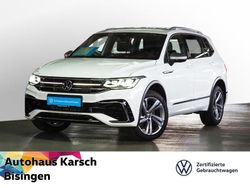 Pure white (metallic) Gebraucht 2022 VW Tiguan Allspace R-line SUV | 38.890 € (Fairer Preis)