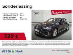 Schwarz (mythosschwarz metallic) Gebraucht 2024 Audi A3 Sportback S-Line Limousine | 35.470 € (Guter Preis)