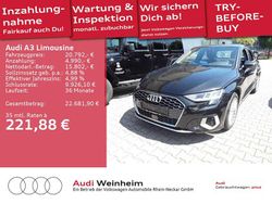 Mythosschwarz metallic Gebraucht 2020 Audi A3 Advanced Limousine | 20.792 € (Guter Preis)