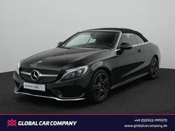 Obsidianschwarz metalliclack Gebraucht 2018 Mercedes C180 AMG line Cabrio | 26.950 € (Fairer Preis)