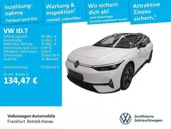 Gletscherweiß metallic/schwarz Gebraucht 2024 VW ID.7 GTX Limousine | 49.980 € (Etwas zu teuer)