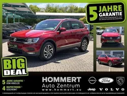Ruby red (metallic) Gebraucht 2018 VW Tiguan Sound SUV | 17.690 € (Superpreis)