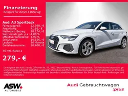 Weiß Gebraucht 2022 Audi A3 Sportback S-Line Limousine | 22.390 € (Guter Preis)