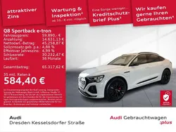 Gletscherweiß metallic Gebraucht 2023 Audi Q8 e-tron S-Line SUV | 59.890 € (Superpreis)