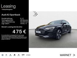 Mythosschwarz metallic Neu 2025 Audi A3 S-Line Limousine | 44.990 € (Teuer)