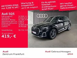 Mythosschwarz metallic Gebraucht 2023 Audi SQ5 Design SUV | 52.990 € (Superpreis)