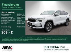 Moonweiss metallic Gebraucht 2024 Skoda Kodiaq Selection SUV | 43.890 € (Superpreis)