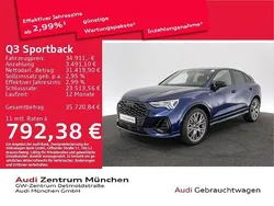 Navarrablau metallic Gebraucht 2020 Audi Q3 Sportback Ambiente SUV | 34.911 € (Fairer Preis)