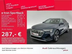 Plasmablau metallic Gebraucht 2021 Audi e-tron Sportback S-Line SUV | 39.314 €