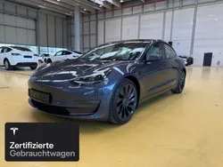 Silber Gebraucht 2021 Tesla Model 3 Performance Limousine | 30.700 € (Fairer Preis)