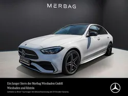 Polarweiß Gebraucht 2024 Mercedes C300e AMG line Limousine | 48.770 €