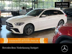 Polarweiß Gebraucht 2024 Mercedes C300e AMG Kombi | 45.890 €