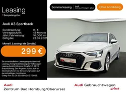Weiß Gebraucht 2024 Audi A3 Sportback S-Line Limousine | 31.890 € (Superpreis)