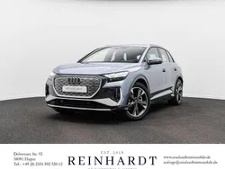 Geysirblau metallic Gebraucht 2024 Audi Q4 e-tron S-Line SUV | 43.125 € (Fairer Preis)