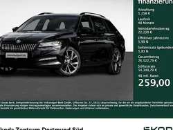 Schwarz Gebraucht 2021 Skoda Superb SportLine Kombi | 27.488 € (Guter Preis)