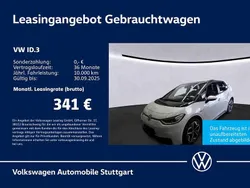Gletscherweiß metallic / schwa Gebraucht 2021 VW ID.3 Pro Kleinwagen | 22.430 € (Guter Preis)