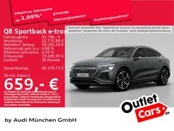 Daytonagrau perleffekt Gebraucht 2023 Audi Q8 e-tron S-Line SUV | 55.786 € (Superpreis)