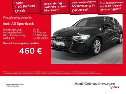 Mythosschwarz metallic Gebraucht 2025 Audi A3 S-Line Limousine | 41.220 € (Fairer Preis)