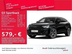 Schwarz Gebraucht 2025 Audi Q3 Sportback S-Line SUV | 48.989 € (Fairer Preis)