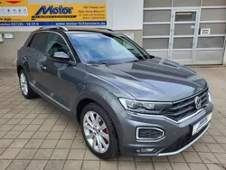 Indiumgrau metallic schwarz Gebraucht 2018 VW T-Roc Sportline SUV | 21.610 € (Fairer Preis)