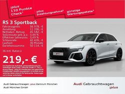 Gletscherweiß metallic Gebraucht 2024 Audi RS3 Sportback Ambiente Kleinwagen | 62.382 € (Fairer Preis)