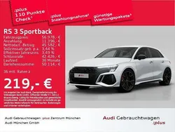 Gletscherweiß metallic Gebraucht 2024 Audi RS3 Sportback Ambiente Kleinwagen | 62.382 € (Fairer Preis)
