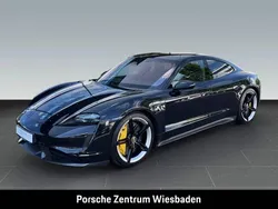 Tiefschwarzmetallic (metallic) Gebraucht 2022 Porsche Taycan Limousine | 97.800 € (Teuer)