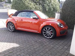 Orange Gebraucht 2016 VW Beetle R-line Cabrio | 26.900 € (Teuer)