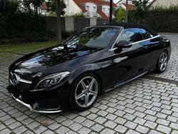 Schwarz Gebraucht 2016 Mercedes C180 AMG line Cabrio | 25.400 € (Fairer Preis)