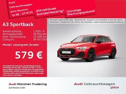 Progressivrot metallic Neu 2025 Audi A3 Sportback e-tron S-Line Limousine | 49.203 € (Fairer Preis)