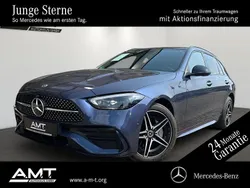 Blau Gebraucht 2024 Mercedes C300e AMG line Kombi | 48.940 € (Fairer Preis)