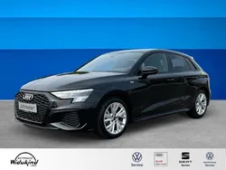 Schwarz Gebraucht 2024 Audi A3 Sportback S-Line Limousine | 34.450 € (Guter Preis)
