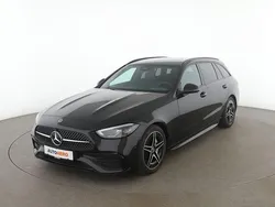 Schwarz Gebraucht 2023 Mercedes C180 AMG line Kombi | 38.080 € (Teuer)