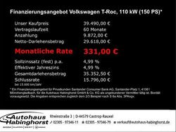 Schwarz Neu 2026 VW T-Roc R-line SUV | 39.490 € (Guter Preis)
