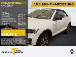 Weiß Gebraucht 2025 VW T-Roc Cabriolet Goal Cabrio | 25.940 € (Superpreis)