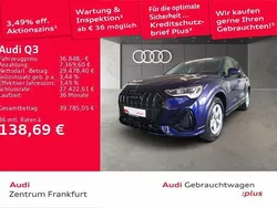Navarrablau metallic/navarrabl Gebraucht 2024 Audi Q3 S-Line SUV | 36.848 € (Superpreis)