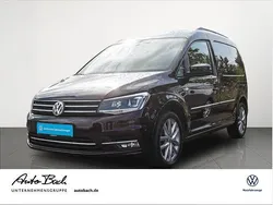 Violett (black berry metallic) Gebraucht 2018 VW Caddy Highline Van / Kleinbus | 22.480 € (Fairer Preis)
