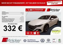 Oryxweiß perlmutteffekt Gebraucht 2024 VW Arteon R-line Coupé | 32.949 € (Superpreis)