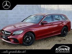 Rot Gebraucht 2021 Mercedes C220 AMG Limousine | 29.950 € (Fairer Preis)