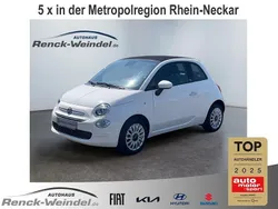 Weiß Gebraucht 2021 Fiat 500C Lounge Cabrio | 15.489 € (Etwas zu teuer)