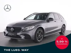 Grau metalliclack selenitgrau Gebraucht 2021 Mercedes C300e AMG Kombi | 29.785 € (Superpreis)