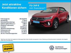 Kings red metallic (metallic) Gebraucht 2024 VW T-Roc Cabriolet R-line Cabrio | 30.447 € (Guter Preis)