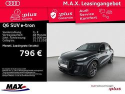 Mythosschwarz metallic Gebraucht 2025 Audi Q6 e-tron S-Line SUV | 78.989 € (Fairer Preis)