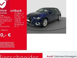 Blau Gebraucht 2024 Audi A3 Sportback Advanced Limousine | 27.989 € (Superpreis)