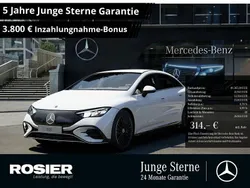Weiss / polarweiß Gebraucht 2024 Mercedes EQE350 AMG Limousine | 48.887 € (Guter Preis)
