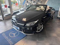 Obsidianschwarz metalliclack Gebraucht 2018 Mercedes C200 AMG line Cabrio | 36.900 €